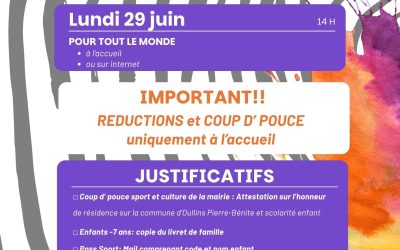 Inscriptions saison 2026-2027