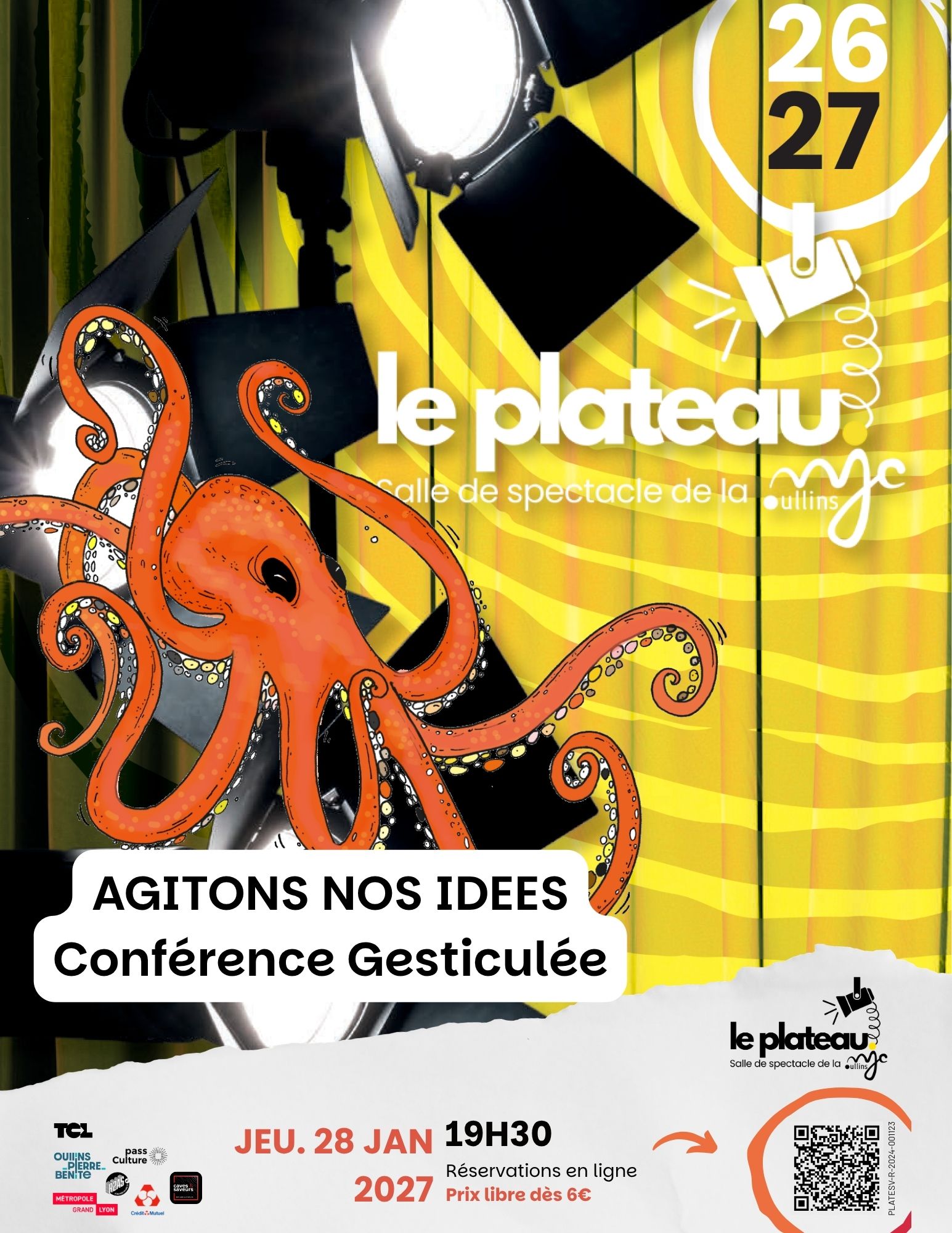 Festival Agitons nos idées . Conférence gesticulée. Les MJC de R2AS